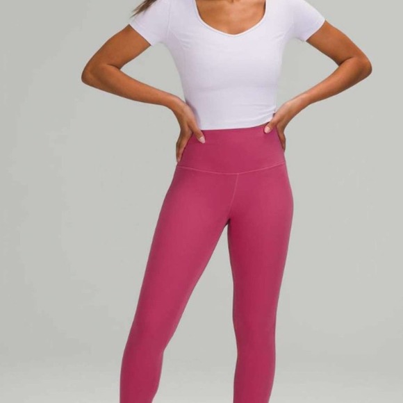 NWT lululemon Align HR Pant 25" - Pink Lychee - Picture 5 of 9